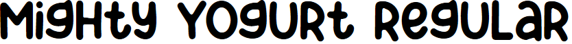 Mighty Yogurt Regular font