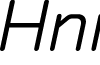 Hinnual DEMO Light Italic font