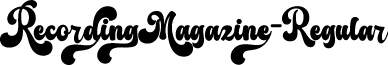 RecordingMagazine-Regular font