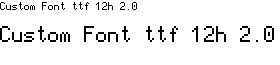 Custom Font ttf 12h 2.0