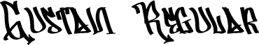 Gustavi Regular font