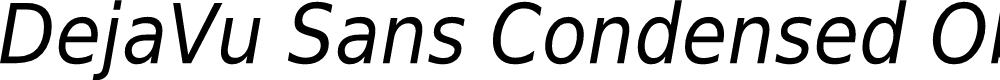Preview image for DejaVu Sans Condensed Oblique