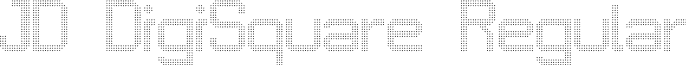 JD DigiSquare Regular font