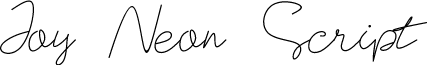 Joy Neon Script