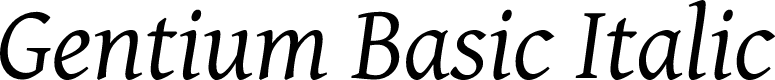 Preview image for Gentium Basic Italic