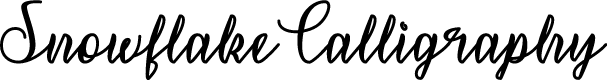 Snowflake Calligraphy Font | Designed by Misti's Fonts