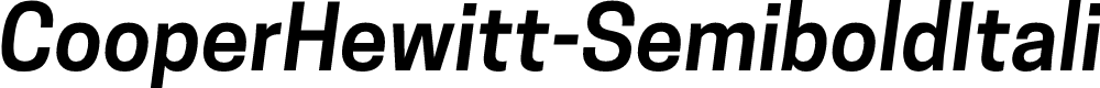 Preview image for CooperHewitt-SemiboldItalic