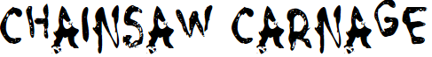 Chainsaw Carnage font