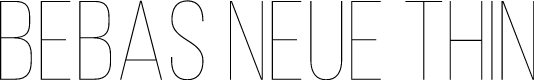 Preview image for Bebas Neue Thin