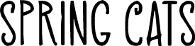 Spring Cats font