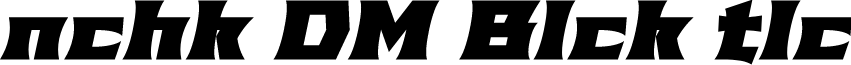 Anachak DEMO Black Italic