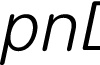 Opun DEMO Light Italic font