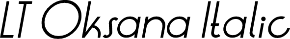 Preview image for LT Oksana Italic