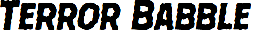 Terror Babble Semi-Italic font