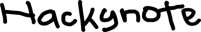 ZRTW Hackynote Personal Use font