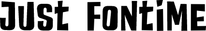 Just Fontime font