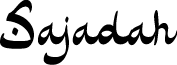 Sajadah font
