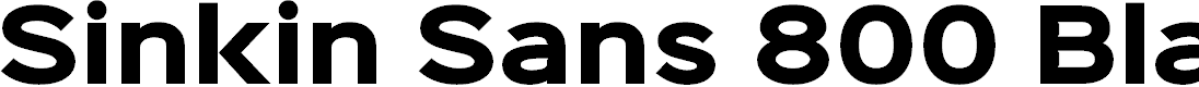 Preview image for Sinkin Sans 800 Black