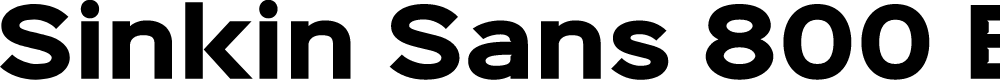 Preview image for Sinkin Sans 800 Black