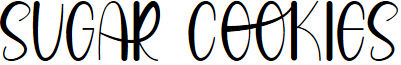 SUGAR COOKIES font