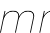 Emmali DEMO Thin Italic font