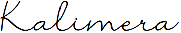 Kalimera font