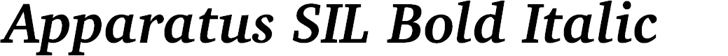 Preview image for Apparatus SIL Bold Italic