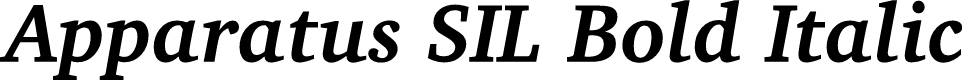 Preview image for Apparatus SIL Bold Italic