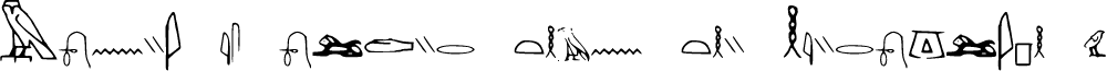 Hieroglyphics fonts