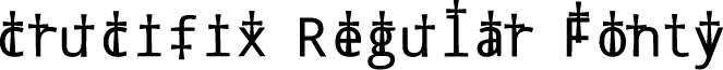 crucifix Regular Fonty font