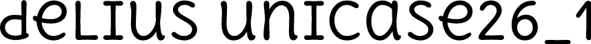 delius unicase26_1 font