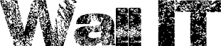 Wall IT font