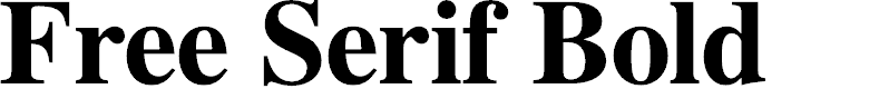 Preview image for Free Serif Bold