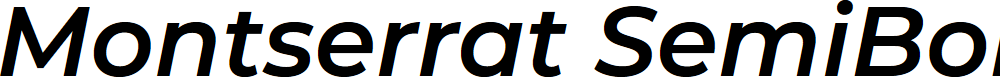 Preview image for Montserrat SemiBold Italic