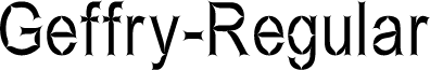 Geffry-Regular font