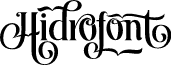 HIDROFONT Regular font