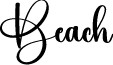 Beach font