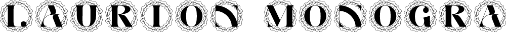 Laurion Monogram font
