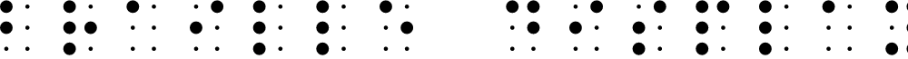Braille Display Regular font