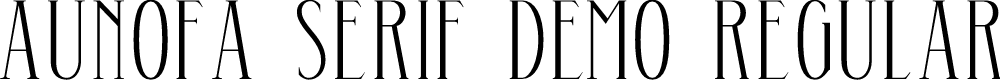Preview image for Aunofa Serif DEMO Regular