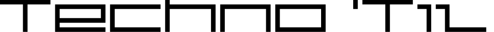 Techno 'Til Dawn font