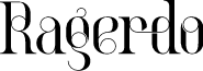 Ragerdo font