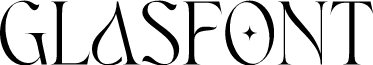 Glasfont font