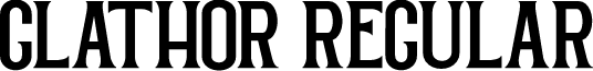 GLATHOR Regular font
