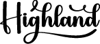 Highland font