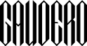 Gaudero font