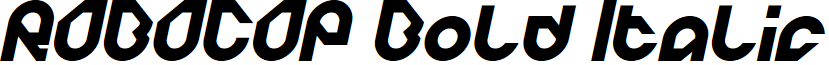 ROBOCOP Bold Italic