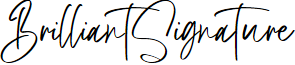 BrilliantSignature font