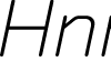 Hinnual DEMO ExtraLight Italic font