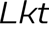 Luktao DEMO Light Italic font